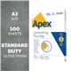 Apex Laminating Pouches A3 Standard Duty - Pallet of 100 Packs of 100 (10,000 Pouches Total)