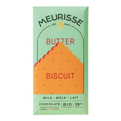 Meurisse Milk chocolate with Butter Biscuit 100g [Pack of 15]
