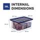 Bankers Box 38L Plastic Storage Box 3Pk (Sioc Uk)