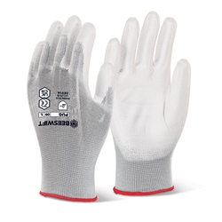 Beeswift Pu Coated Gloves White M