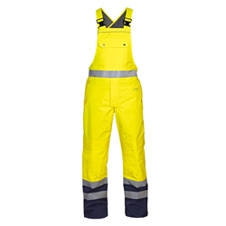 Hydrowear Utting Sns Hi-Vis Waterproof Bib & Brace Saturn Yellow / Navy L