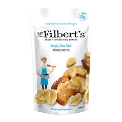 Mr Filberts Simply Sea Salt Mixed Nuts 100g [Pack of 12]