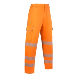 Beeswift Arc Compliant Hi-Vis Trousers Orange 30T