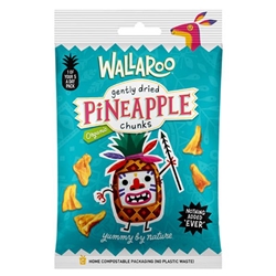 Wallaroo Organic Gently Dried Pineapple Chunks 30g [Pack of 10]
