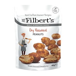 Mr Filberts Dry Roasted Peanuts 40g [Pack of 20]
