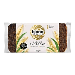 Biona Organic Rye Bread 500g [Pack of 7]