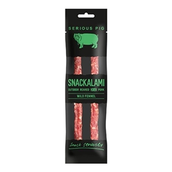 Serious Pig Snackalami Fennel 30g [Pack of 12]