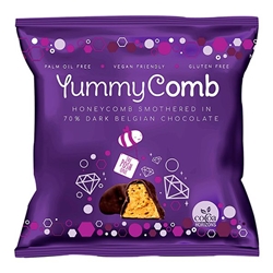 Yummycomb 70% Dark Chocolate Pocket Pack 40g [Pack of 12]