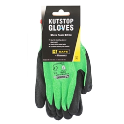 Kutstop Micro Foam Nitrile Glove Green L