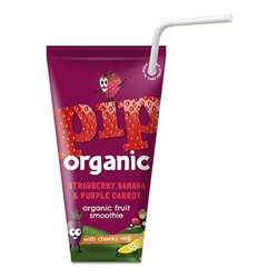 Pip Organic Strawberry, Banana & Purple Carrot Smoothie 180ml [Pack of 24]