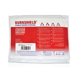 Burnshield Sterile Trauma Hydrogel Contour Burn Dressing 1M X 2M White/Red 1M X 2M