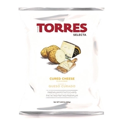 Torres Cured Cheese Flavoured Potato Chips 150g [Pack of 15]