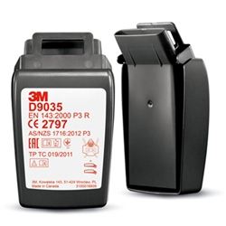 3M D9035 Secure Click Hard Case P3 R Filter Black 