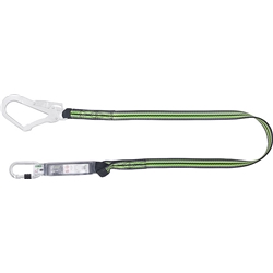 Kratos 1.8Mtr Lanyard + Scaff Hook Black/Green 1.8M