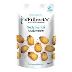Mr Filberts Crunchy Corn Simply Sea Salt 40g [Pack of 15]