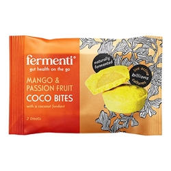 Fermenti Mango & Passion Fruit Coco Bites with coconut fondant 9g [Pack of 15]
