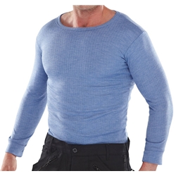 Beeswift Thermal Vest Long Sleeve Blue S