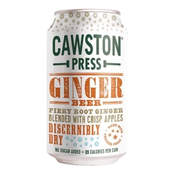Cawston Press Sparkling Ginger Beer 330ml Cans [Pack of 24]