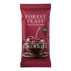 Forest Feast Dark Chocolate Sour Cherries Impulse 40g [Pack of 12]