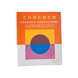 Chococo 47% Colombian origin Milk chocolate with honeycombe pieces 75g [Pack of 12]