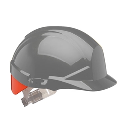 Centurion Reflex Safety Helmet With Hi-Vis Orange Rear Flash Grey 