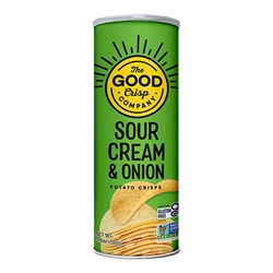 The Good Crisp Co Sour Cream & Onion 160g [Pack of 8]