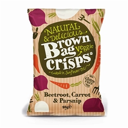 Brown Bag Crisps Veggie Crisps 40g [Pack of 15]