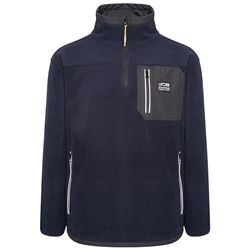 JCB Workwear Trade Heavyweight 1/4 Zip Tech Fleece Navy Blue M