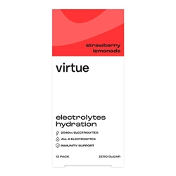 Virtue Electrolytes Hydration - Strawberry Lemonade 12 x 5g [Pack of 12]