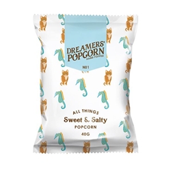 Dreamers Popcorn Sweet & Salty Popcorn 40g [Pack of 24]