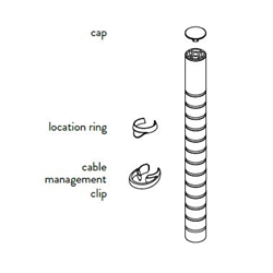 400mm (15 3/4") Wishbone Post