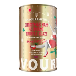 Savoursmiths Crisps Christmas Ham with Umami Glaze Tin 100g [Pack of 12]