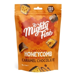 Mighty Fine Honeycomb Dips - Salted Caramel [Pack of 6]