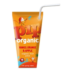 Pip Organic Mango, Orange & Apple With Spring Water 180ml [Pack of 24]