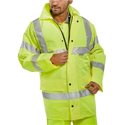 Beeswift 4 In 1 Hi-Vis Jacket And Bodywarmer Saturn Yellow S