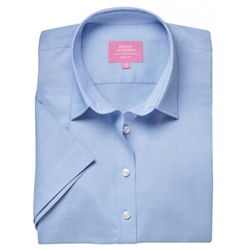Brook Taverner Hamilton Classic Ladies Oxford Shirt Sky Blue UK 12 Regular