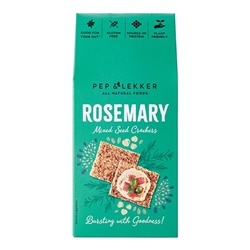 Pep & Lekker Rosemary Mixed Seed Cracker 110g [Pack of 8]