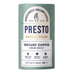 Presto Coffee Roasters House Decaf Instant Coffee 90g [Pack of 6]