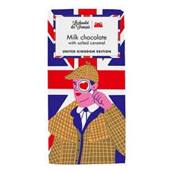 Le Chocolat des Français Sherlock Milk salted caramel 41% 80g [Pack of 10]