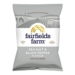 Fairfields Farm Crisps Salt & Pepper Crisps 150g [Pack of 10]
