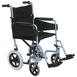 Click Medical Lightweight Transit Wheelchair Chrome 