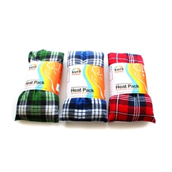 Sure Thermal Heat Pack Tartan Assorted Blue 