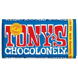 Tony's Chocolonely Dark Chocolate 70% 180g [Pack of 15]