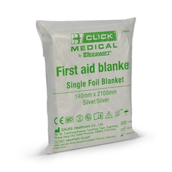Click Medical Foil Blanket Chrome 210X130Cm