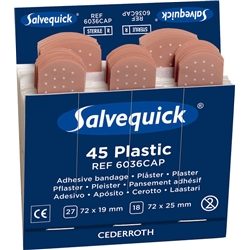Salvequick Waterproof Plasters Refill Pack 6X45  Flesh 