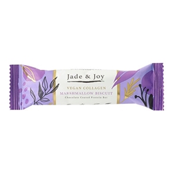 Jade & Joy Vegan Collagen Marshmallow Biscuit Protein Bar 50g [Pack of 12]