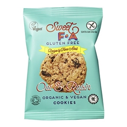 Sweet FA Gluten Free Oat & Raisin Cookies Snack Pack 30g [Pack of 48]