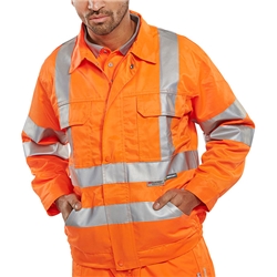 Beeswift Hi-Vis Railspec Jacket Orange 48