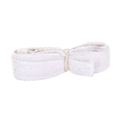 Beeswift Apron Cotton Ties 12Mm X 2M  White 12Mm X 2M