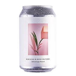 Something & Nothing Hibiscus & Rose Seltzer 330ml Can [Pack of 12]